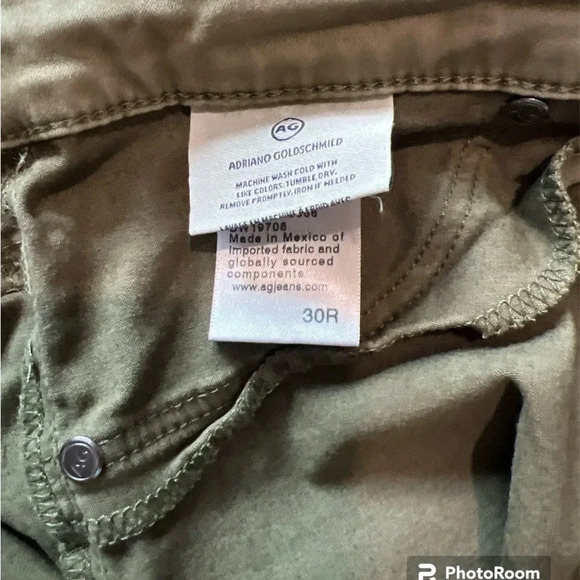 AG Adrianno Goldschmid Anthro The Abby Mid Rise Skinny Ankle Jean women's 30R - Picture 5 of 10